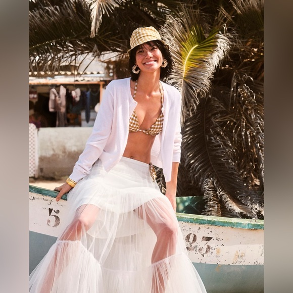 NWT J.crew Featherweight cashmere shrunken cardigan sweater - Picture 4 of 5